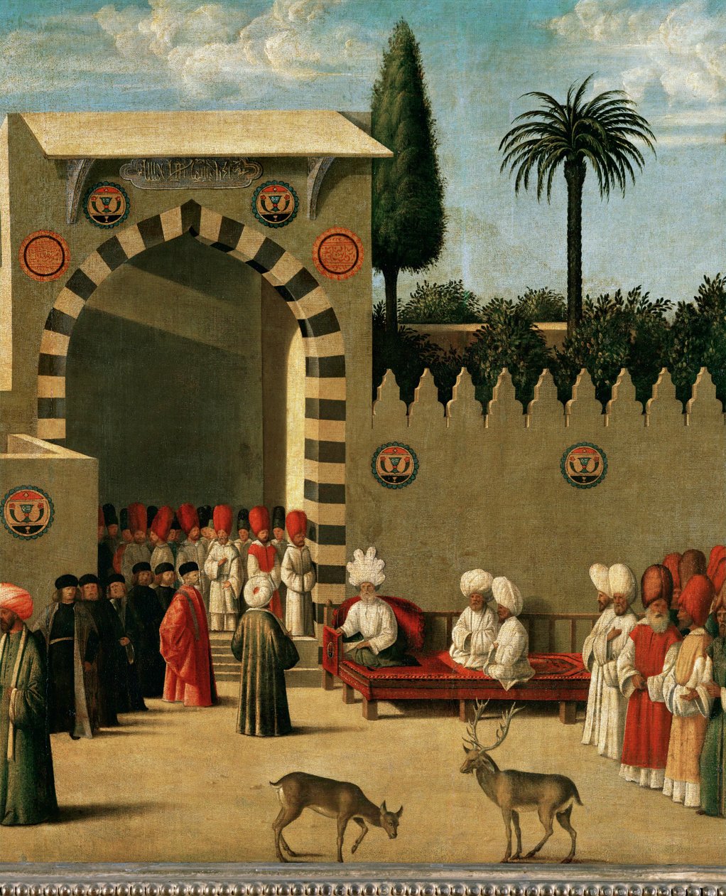 Reception of a Venetian Embassy in an Oriental Town by Italian School
