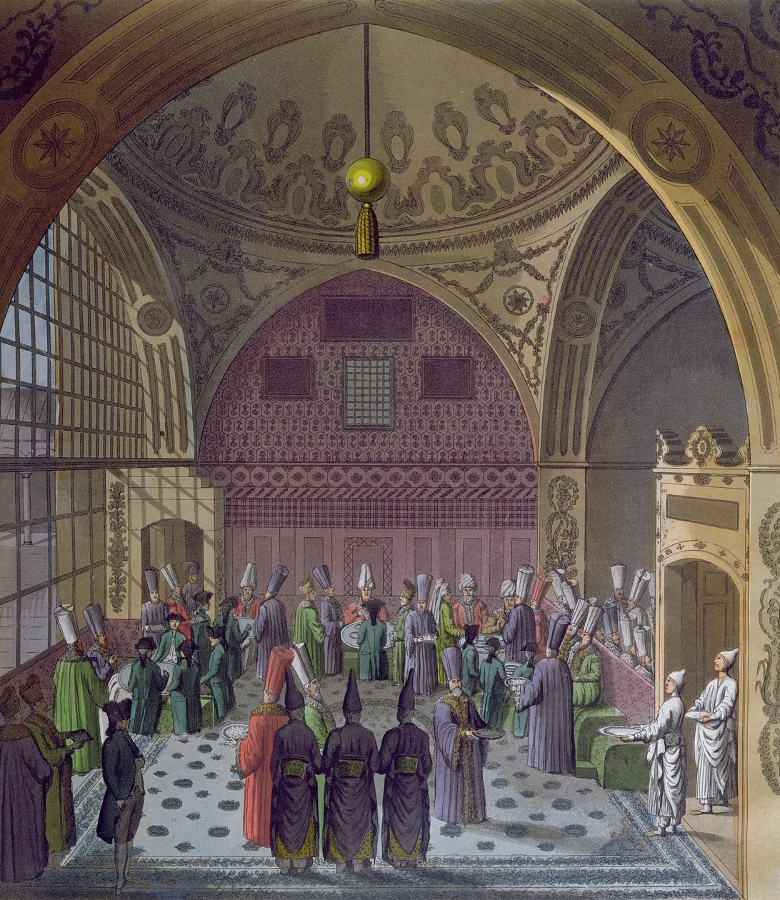 Reception of the Western Ambassadors by the Grand Vizier of the Sultan in Constantinople, c.1820 by Italian School