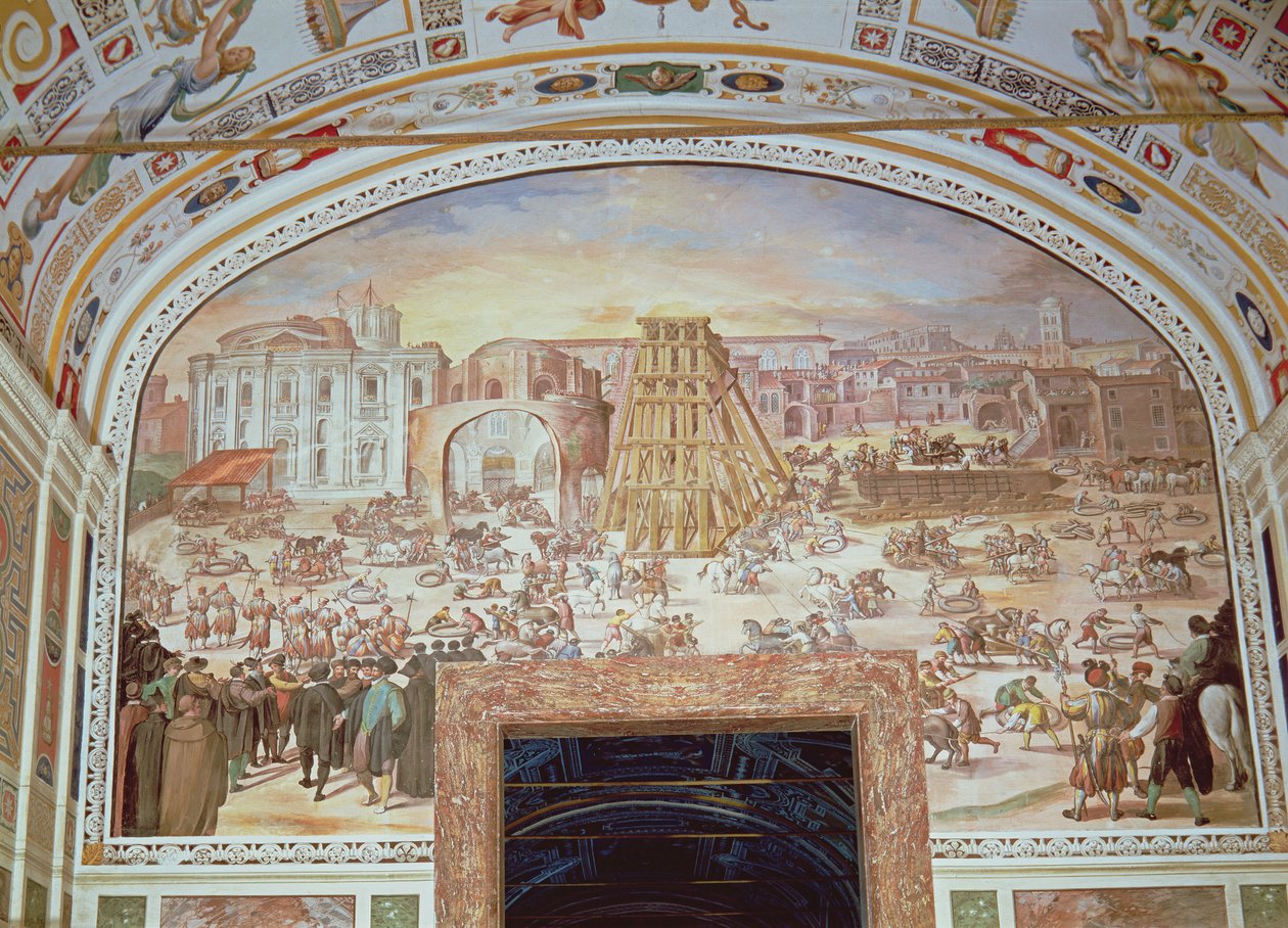 Removal of the Obelisk from the Circus of Nero by Italian School
