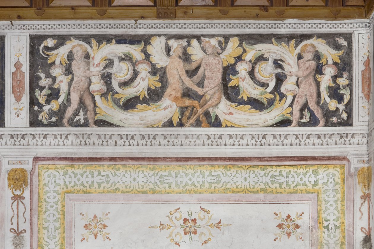Room of the Amorini (detail) by Italian School