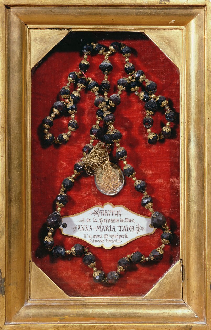 Rosary given to Anna-Maria Taigi by Princess Barberini by Italian School
