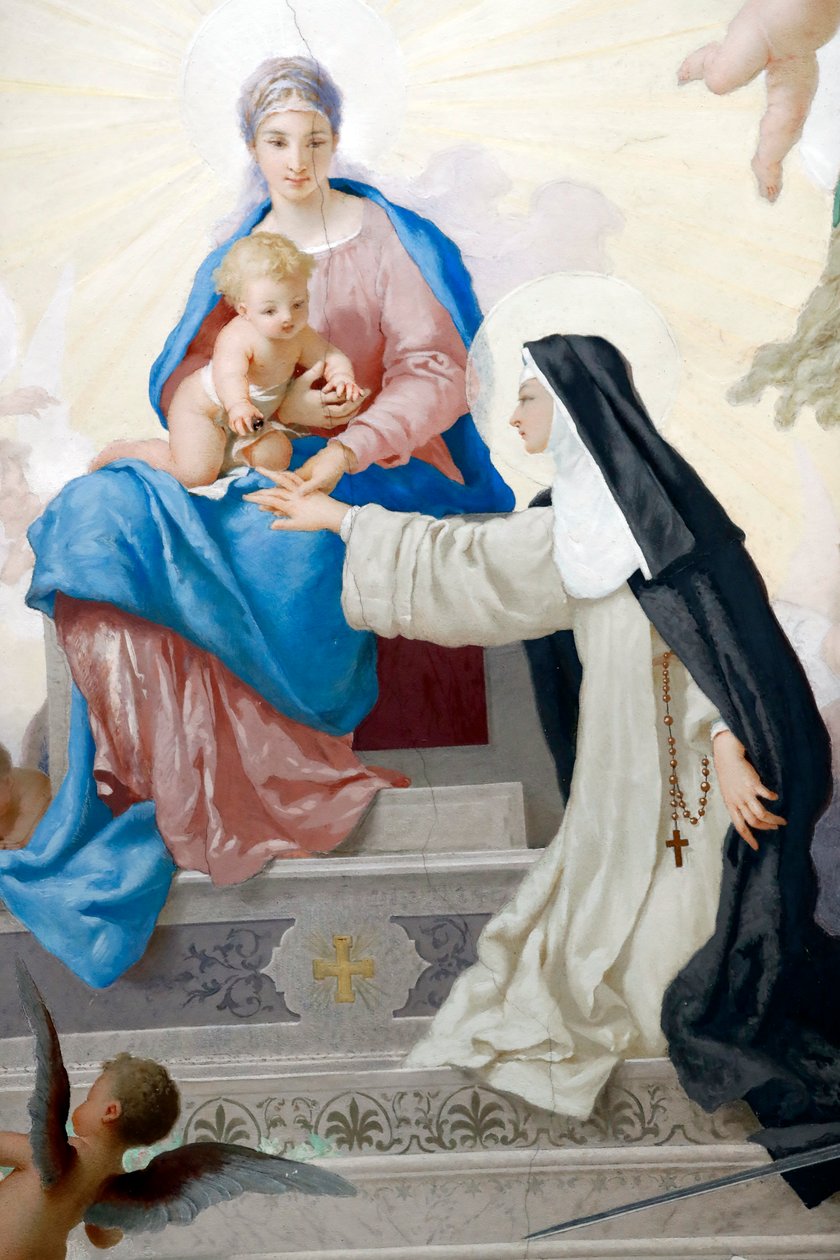 Saint Catarina Church (Chiesa di Santa Caterina), Saint Catarina and Virgin and Child, Varazze, Italy by Italian School