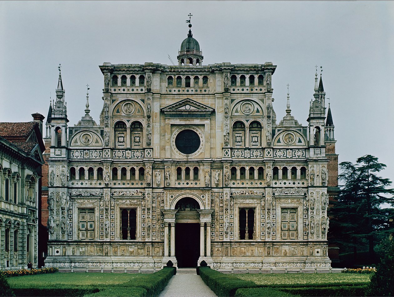 Screen facade of the Carthusian Monastery, begun in 1473 by Italian School