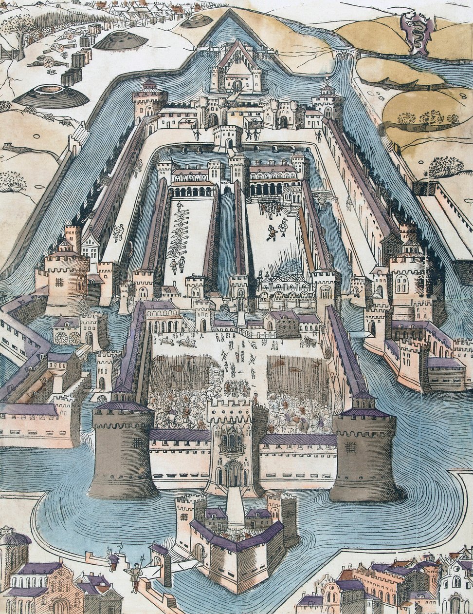 Sforza Castle, Milan, Italy 16th Century by Italian School