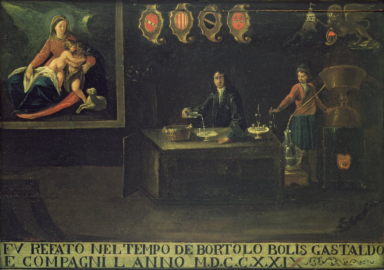 Sign of the Venetian Pharmacists Guild, 1729 by Italian School