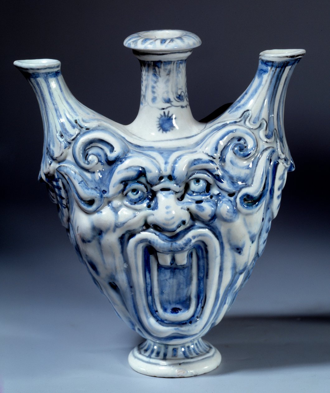 Soft porcelain bottle of the 16th century by Italian School
