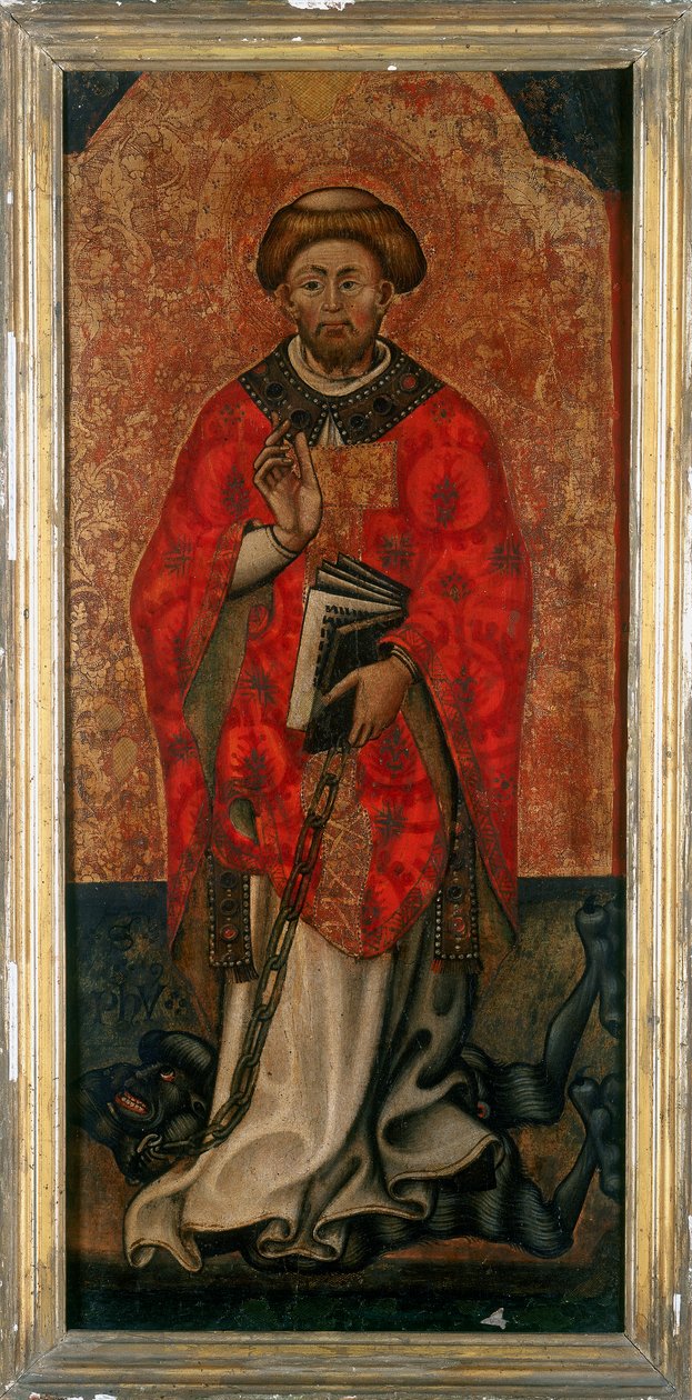 St. Philip stepping on a demon by Italian School