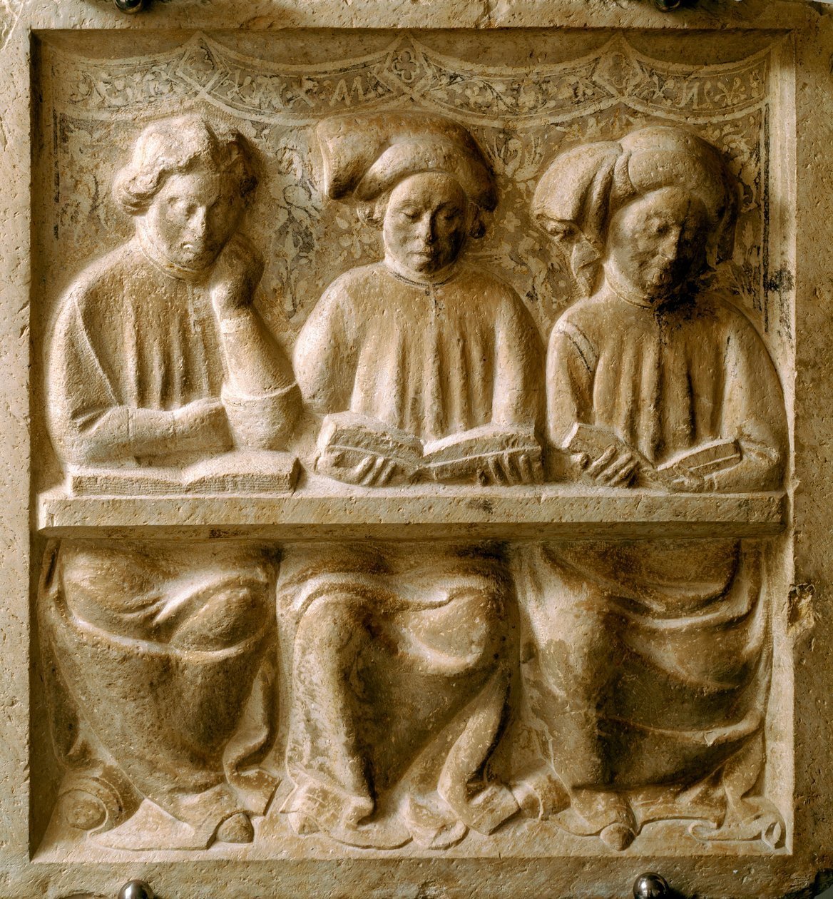 Students following a course by Italian School