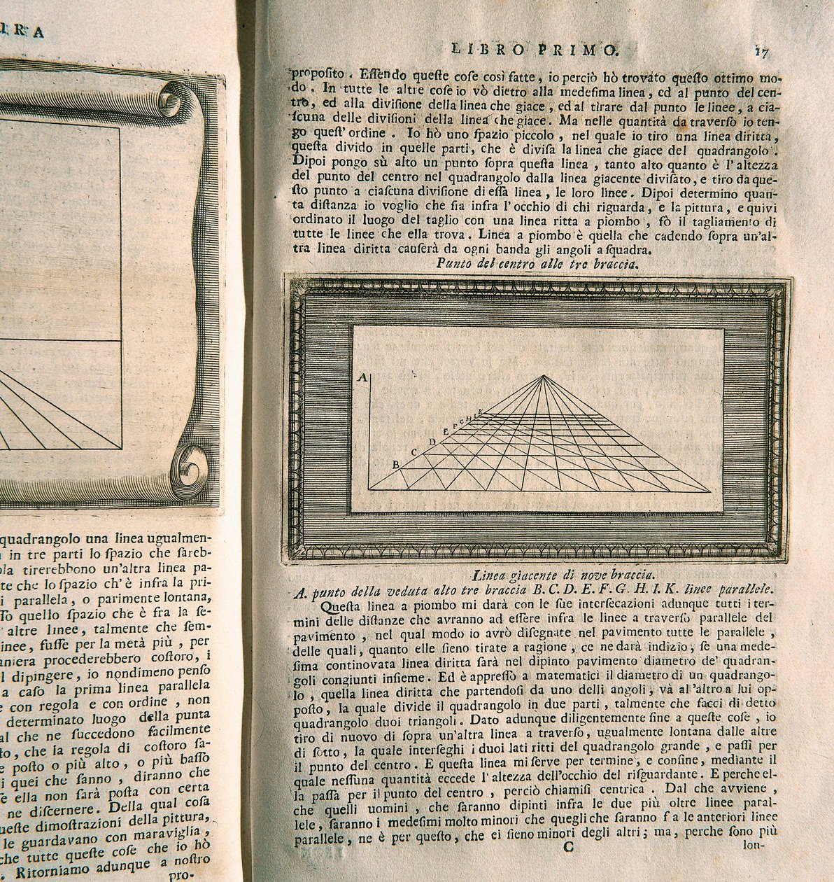 Study on the Perspective in Painting - Board from the First Book of the Series On Painting by Leon Battista Alberti (engraving) by Italian School