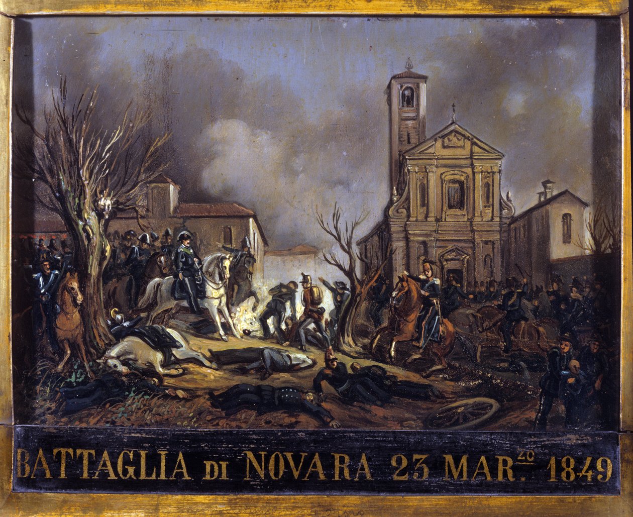 The Battle of Novara, March 23 by Italian School