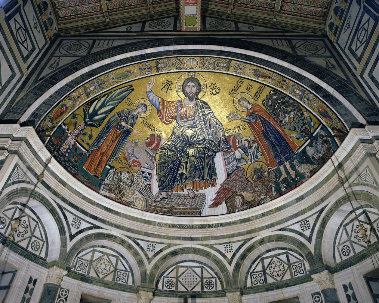 The Blessing of Christ, 1297 by Italian School