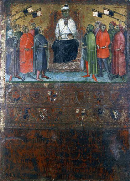 The Government Restoring the Checks on the Towns, 1385 by Italian School