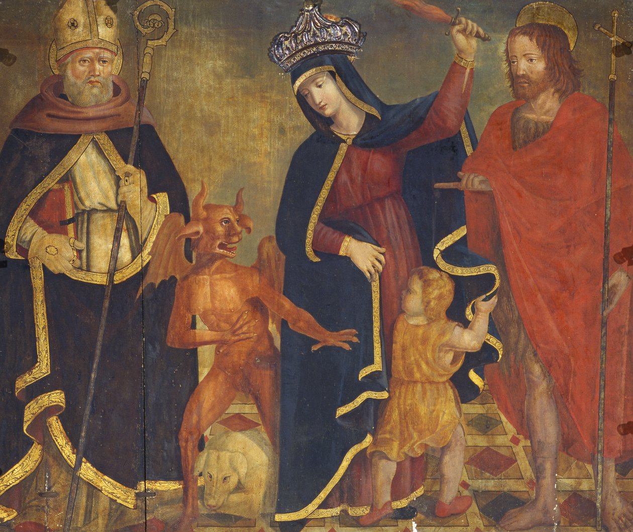 The Madonna of Relief with Saints by Italian School