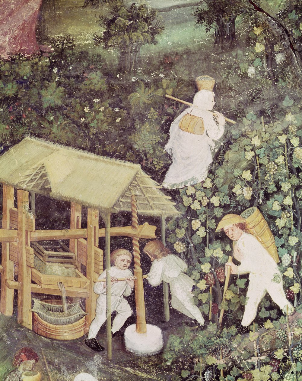 The Month of October (detail) by Italian School