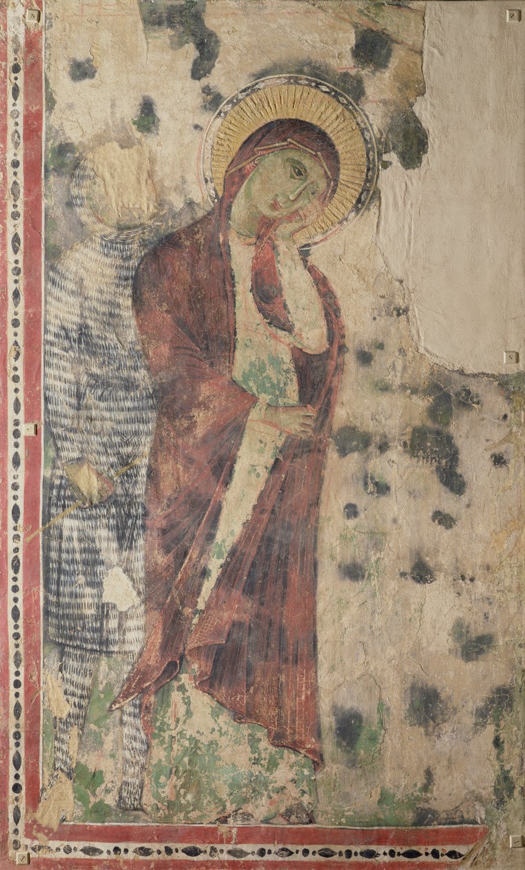 The Mourning Virgin Possibly with Longinus by Italian School
