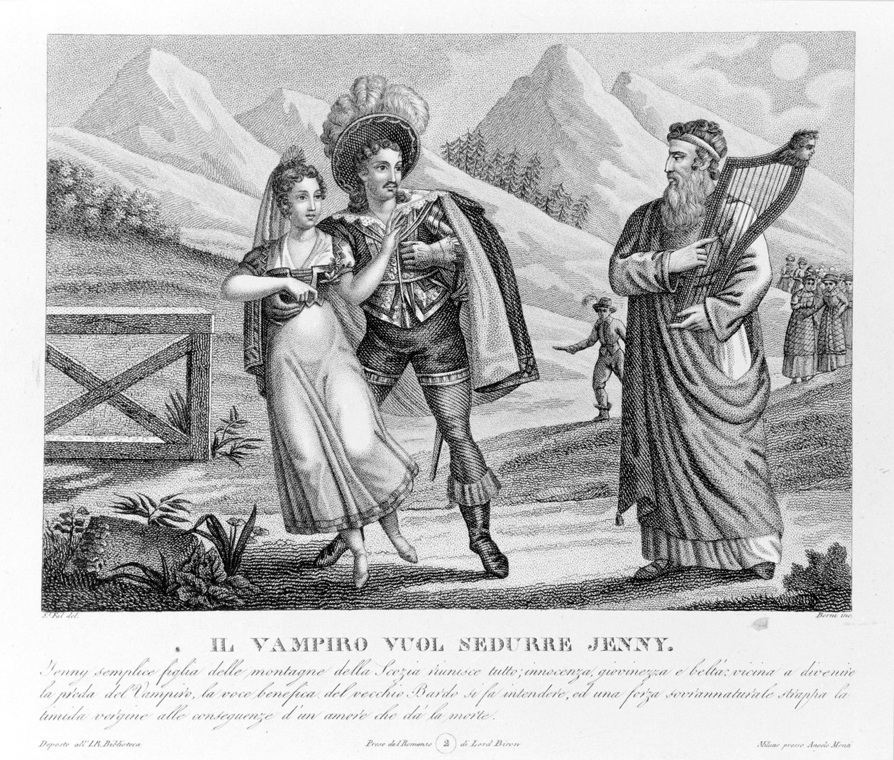The Vampire Seduces Jenny, illustration from 