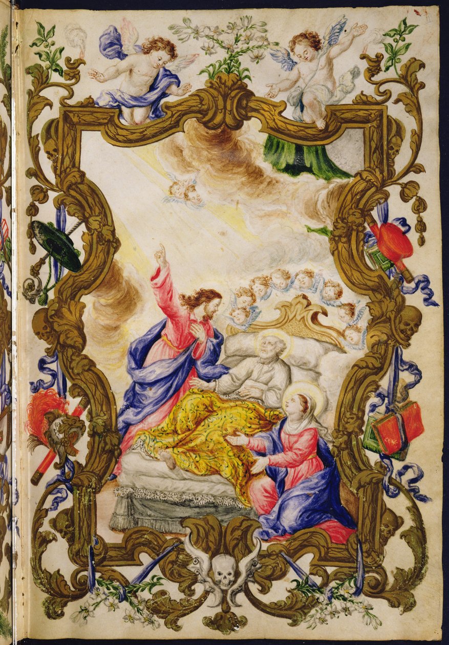 The Good Death of the Christian, from a Mariegola of the Lay Guild of the Buona Morte, c.1712-14 by Italian School