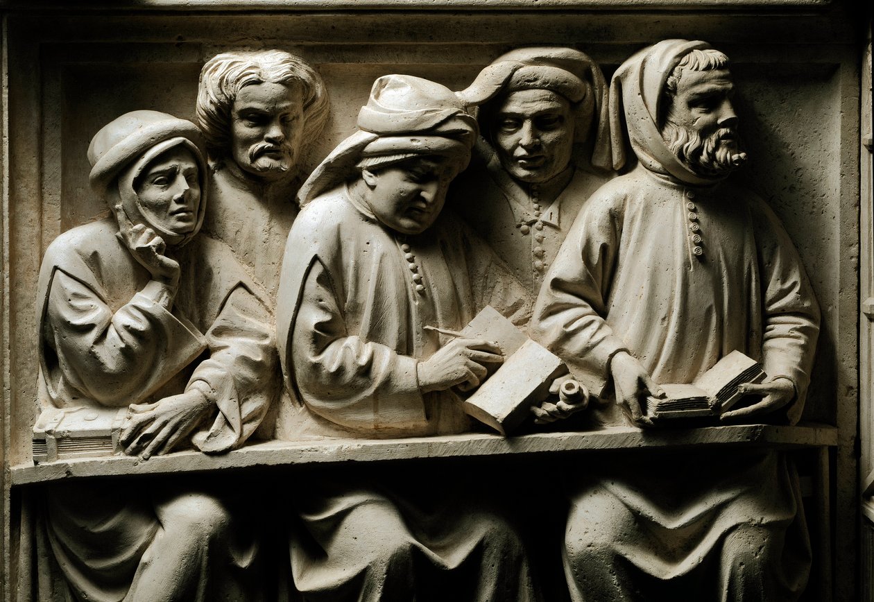 University teaching: students (detail) by Italian School