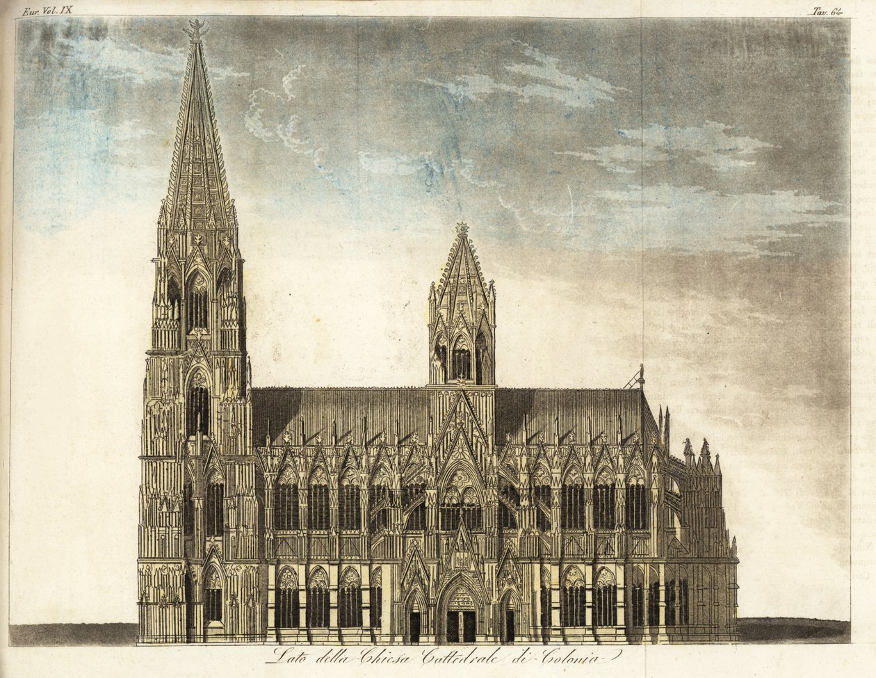View of Cologne Cathedral, Germany by Italian School