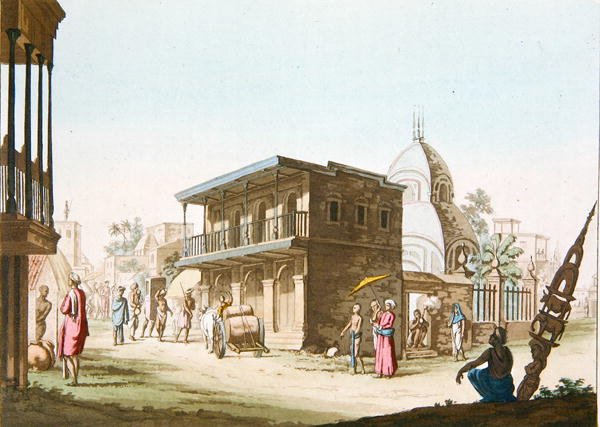 View of a Street in Calcutta, from Le Costume Ancien et Moderne by Italian School