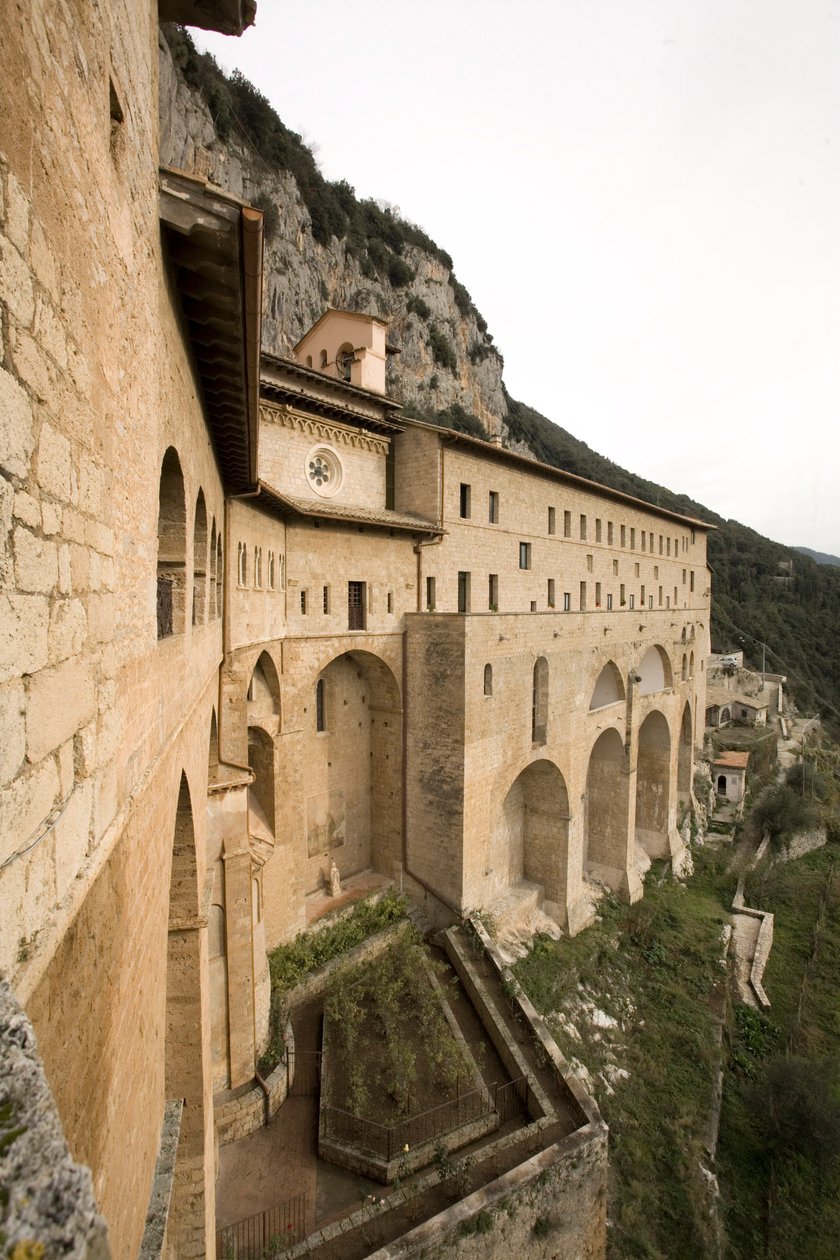 View of the Monastery of St. Benedetto (Sacro Speco) by Italian School