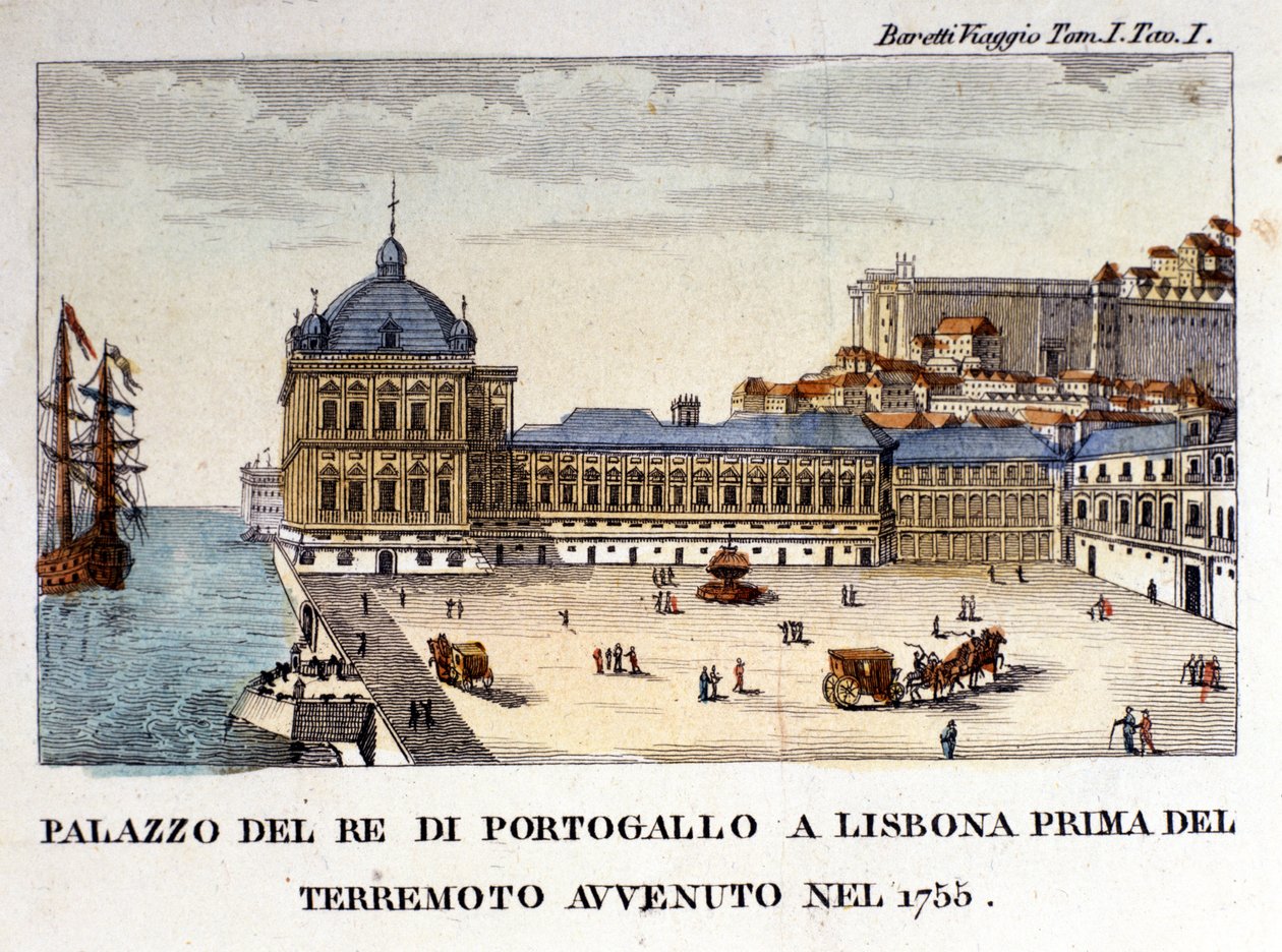 View of the Royal Palace in Lisbon Before the Earthquake of 1755 by Italian School