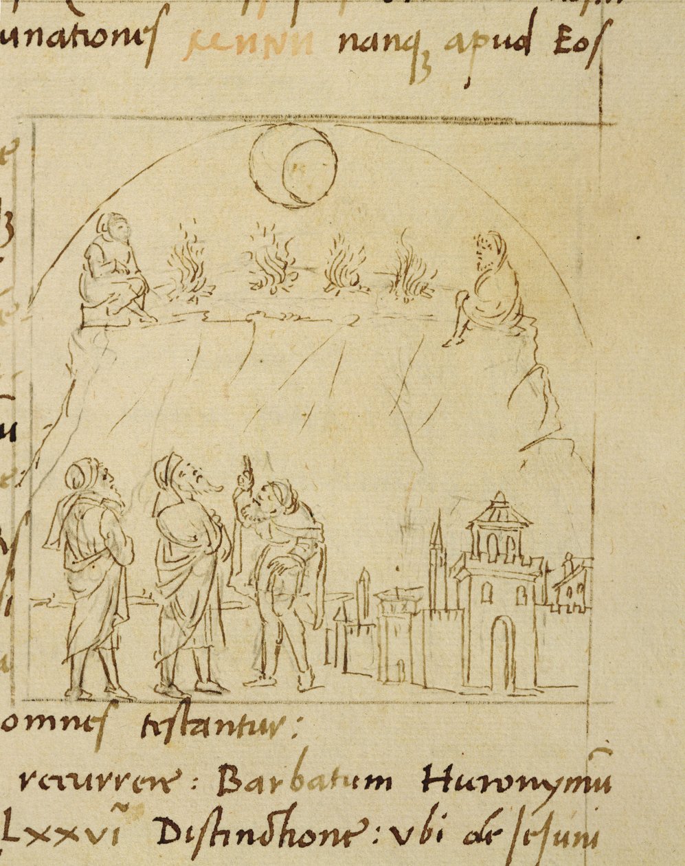 The Sages Study the Movement of the Stars to Determine the Exact Date of Passover, from Ortopascha by the Pilgrim Priscian by Italian School Italian School
