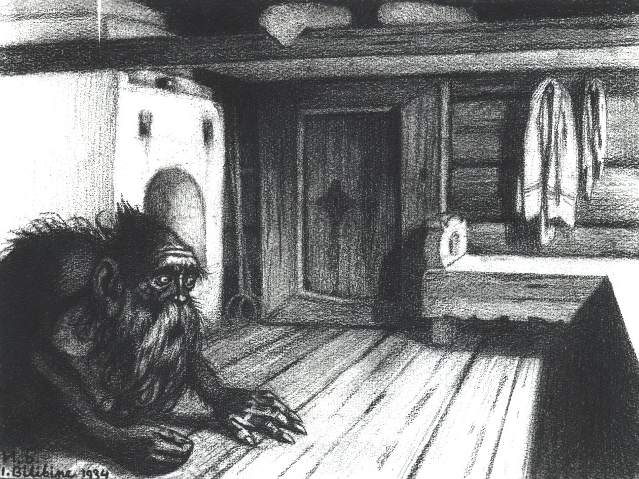 Domovoi, a Spirit of the House by Ivan Yakovlevich Bilibin
