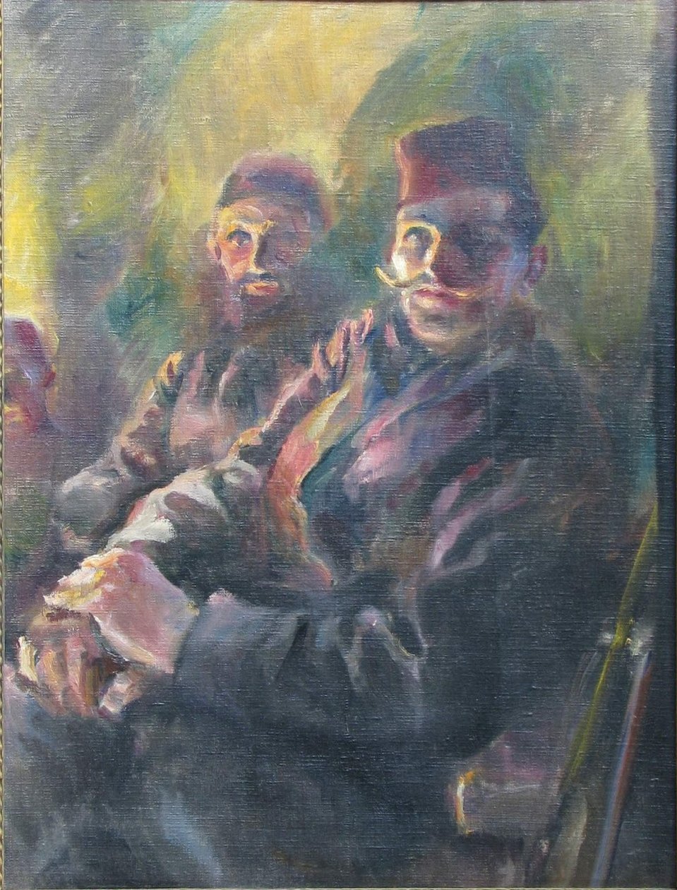 Men with Fez Riding to the Front by Ivan Vavpotic