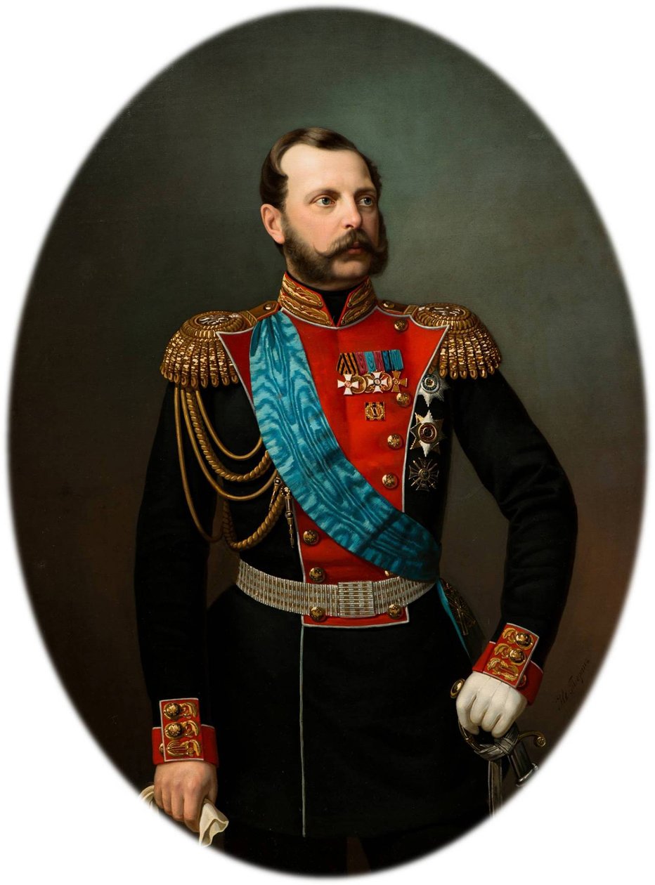 Portrait of Emperor Alexander II 1818-1881 by Ivan Alexeevich Tyurin