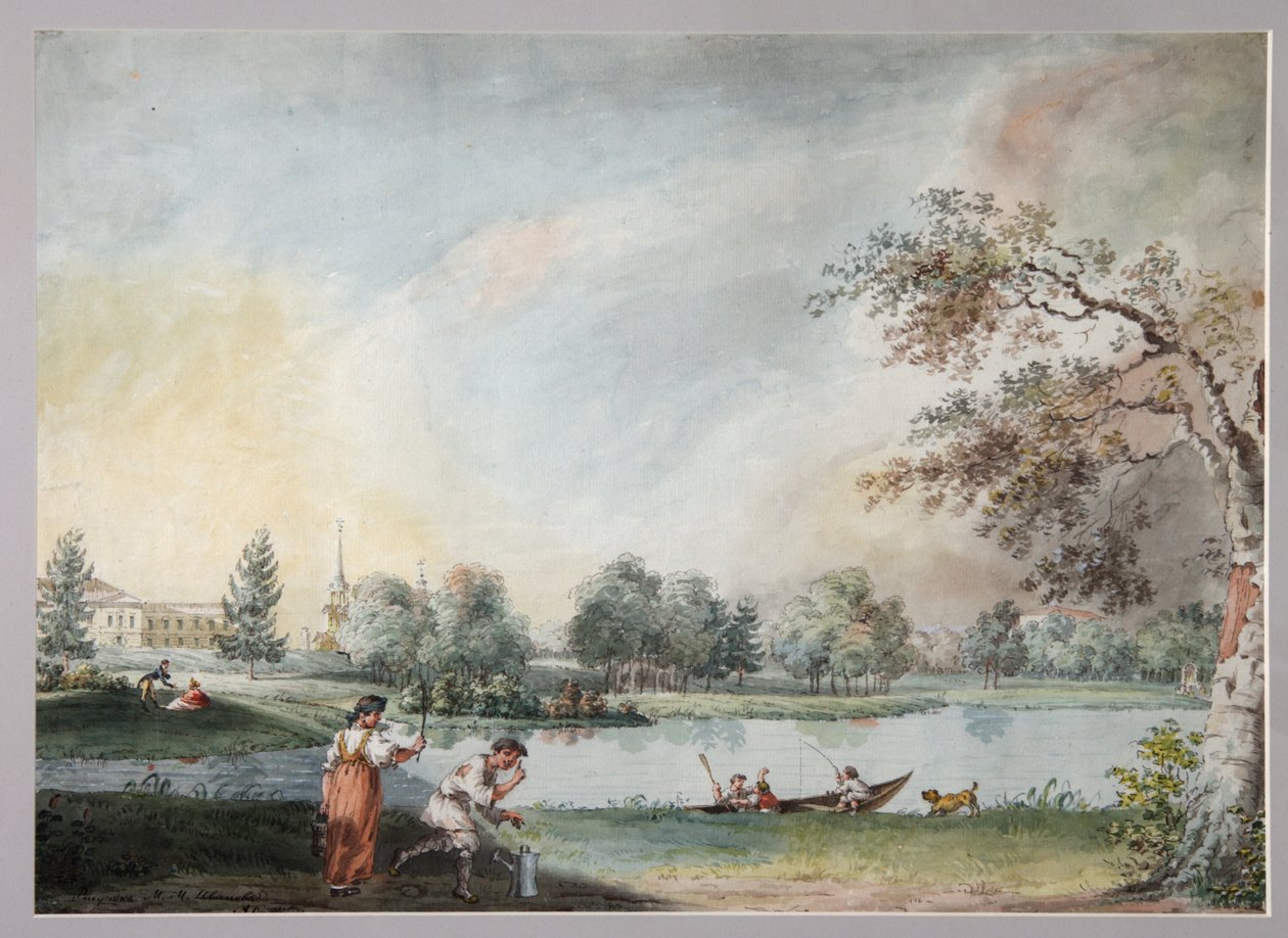 The Ponds before the Urban Estate of Count Alexei Kirillovich Razumovsky in Moscow by Ivan Alexeyevich Ivanov