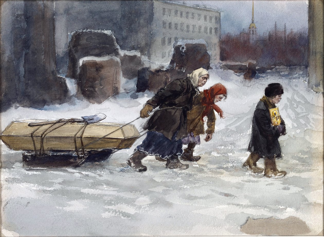 Burial of a Workman Who Was Not a Communist by Ivan Alexeyevich Vladimirov by Ivan Alexeyevich Vladimirov