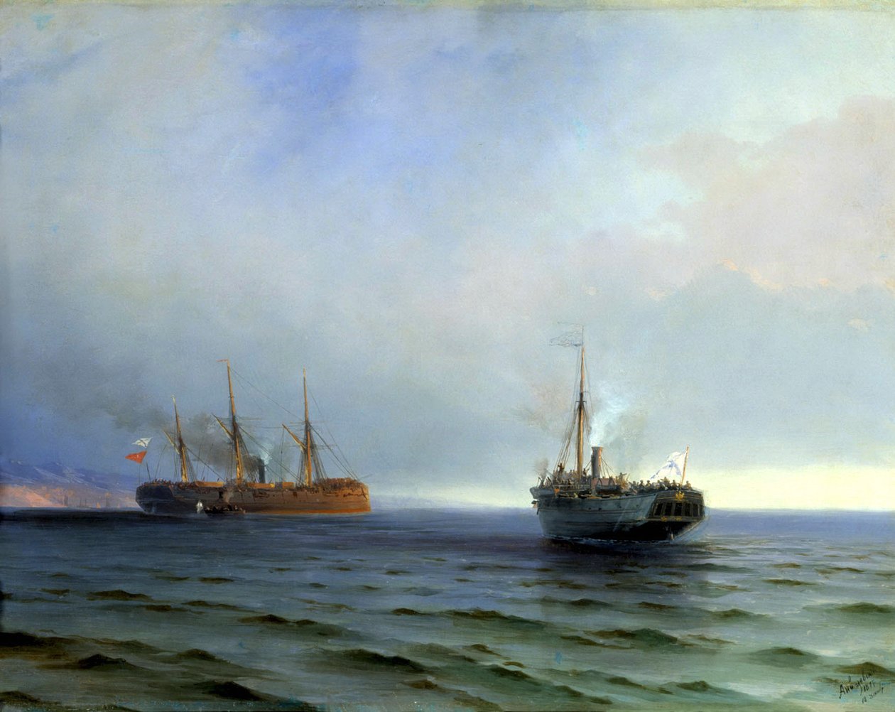 Capture of the Turkish military transport 