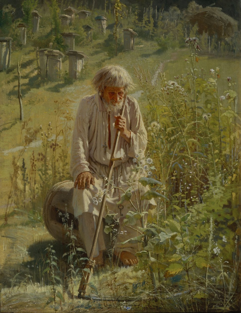 Beekeeper by Ivan Nikolaevich Kramskoy