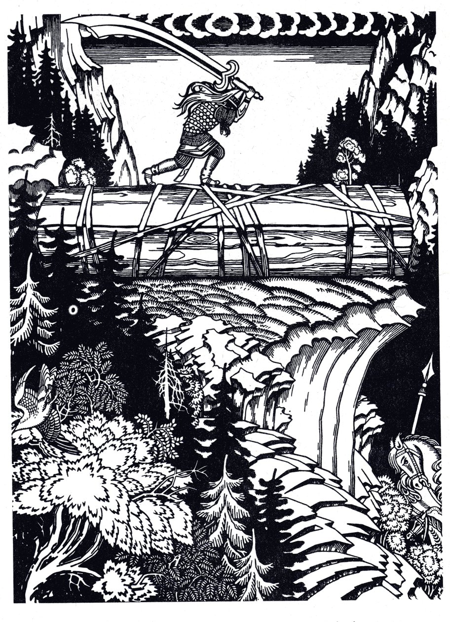 Ilya Muromets and Svyatogor, 1934 by Ivan Yakovlevich Bilibin