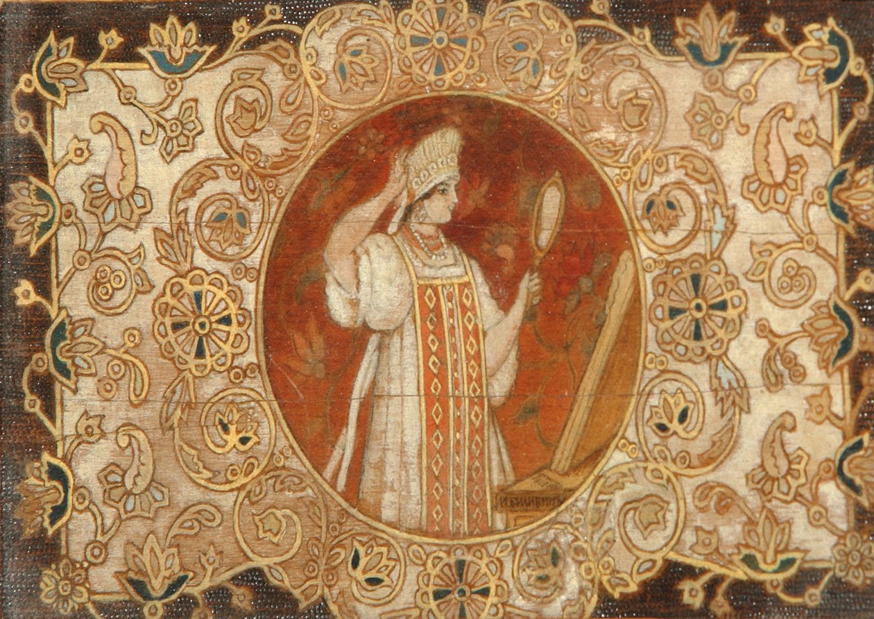 Mirror, mirror on the wall... by Ivan Yakovlevich Bilibin