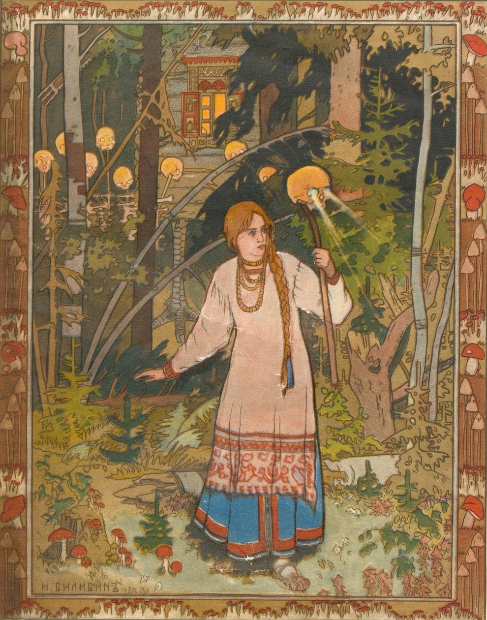 Vasilisa the Beautiful (Illustration to the Book Vasilisa the Beautiful), 1900 by Ivan Yakovlevich Bilibin