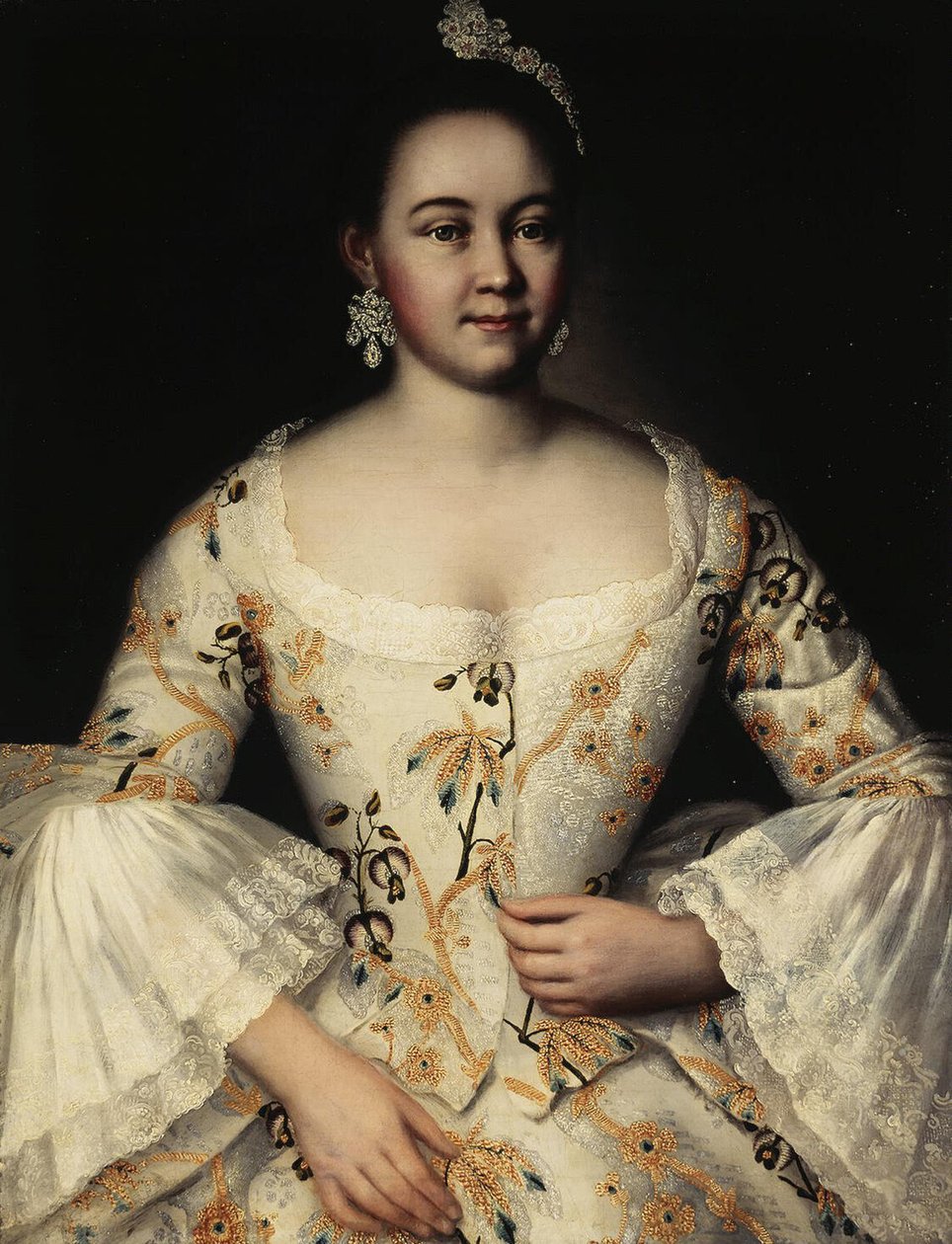 Portrait of Stepanida Yakovleva, after 1757 by Ivan Yakovlevich Vishnyakov