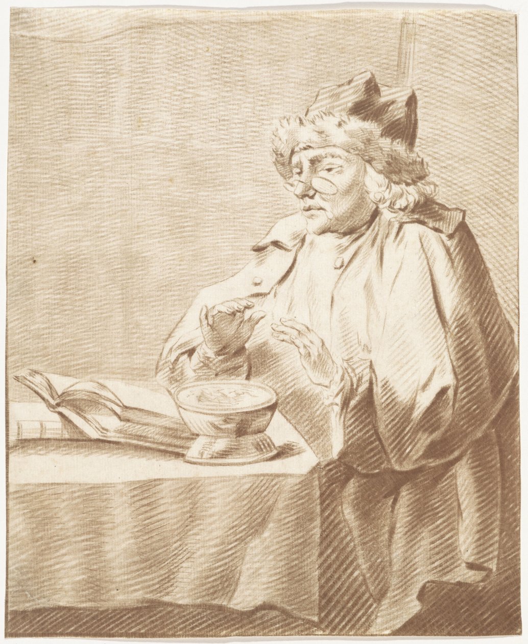 Portrait of Jurraan Buttner by a Brazier by Izaak Jansz. de Wit
