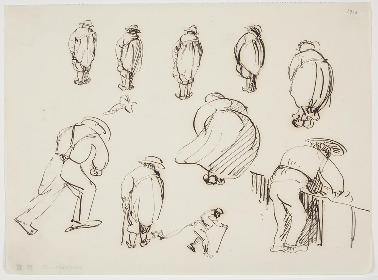 Studies of Figures Seen from the Back by J.A. Jerichau