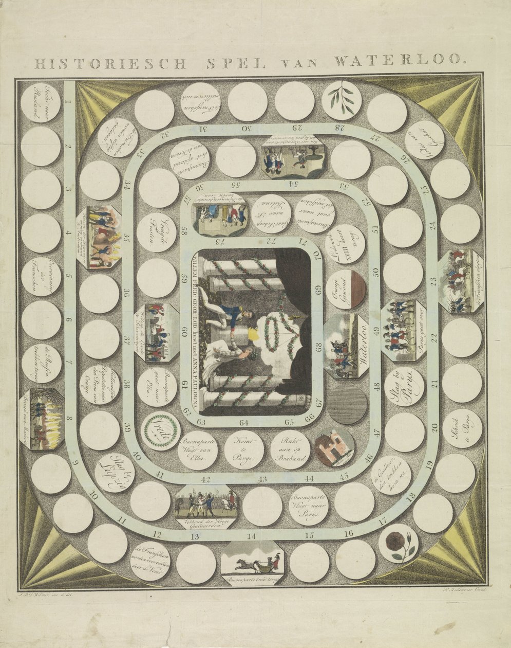 Game of Waterloo, 1815 by J.B.D. Wibmer