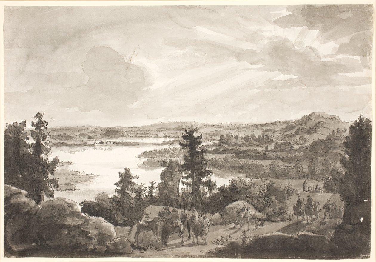 View of a Lake, Norway by Johan Christian Dahl