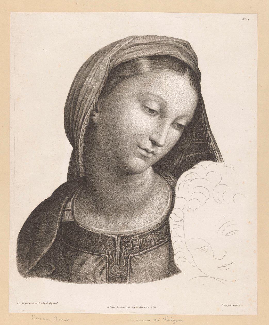 Mary with Child by J.F. Cazenave