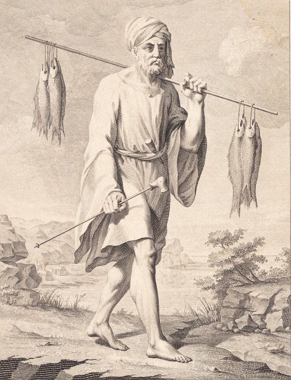 An Arab Fisherman by J.F. Clemens