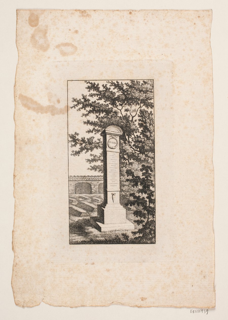 Memorial for the Author Hans Vilhelm Riber by J.F. Clemens