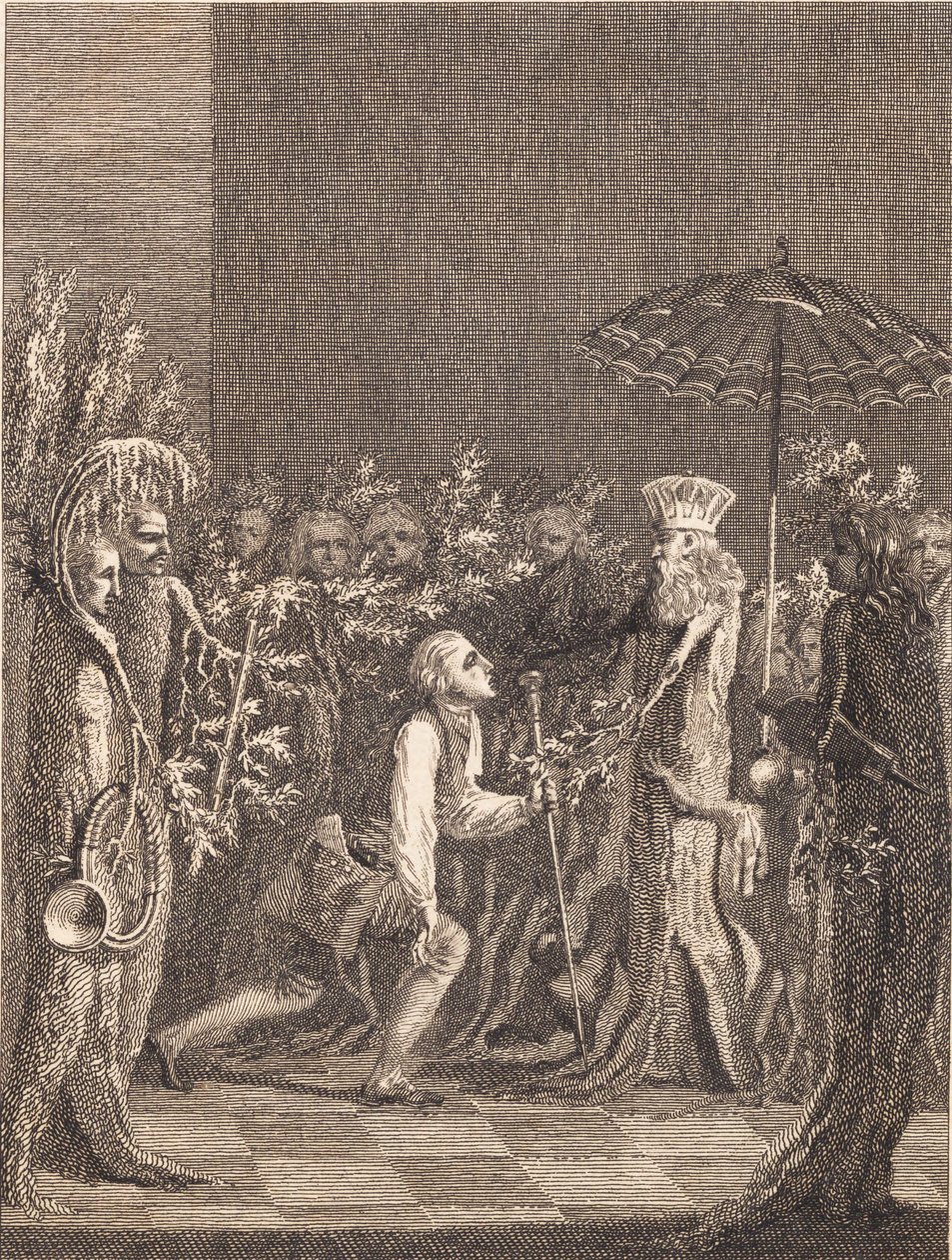 Niels Klim Bows Before the Prince of the Potuans by J.F. Clemens