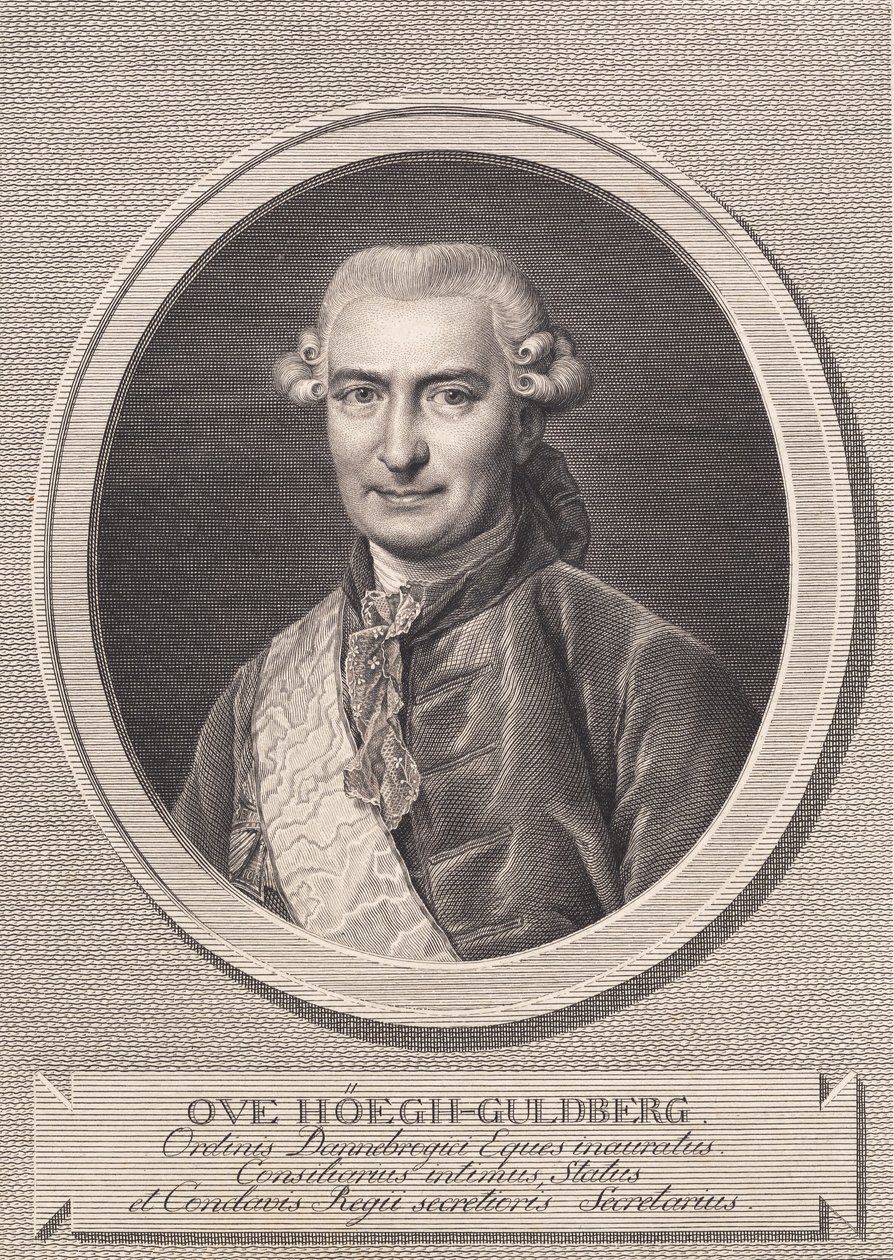 Portrait of Ove Høegh-Guldberg by J.F. Clemens