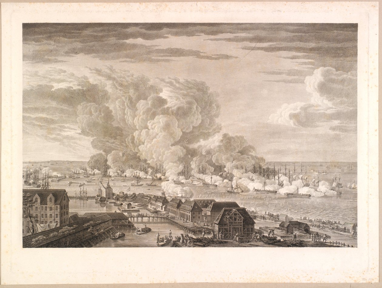 The Battle of Copenhagen, April 2, 1801 by J.F. Clemens