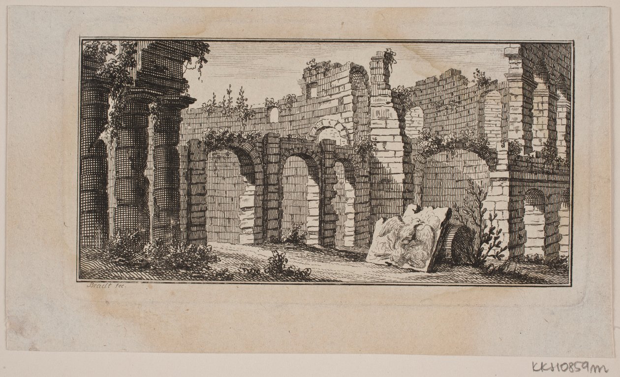 Large Ruins with Arches on Several Floors by J.F. Clemens