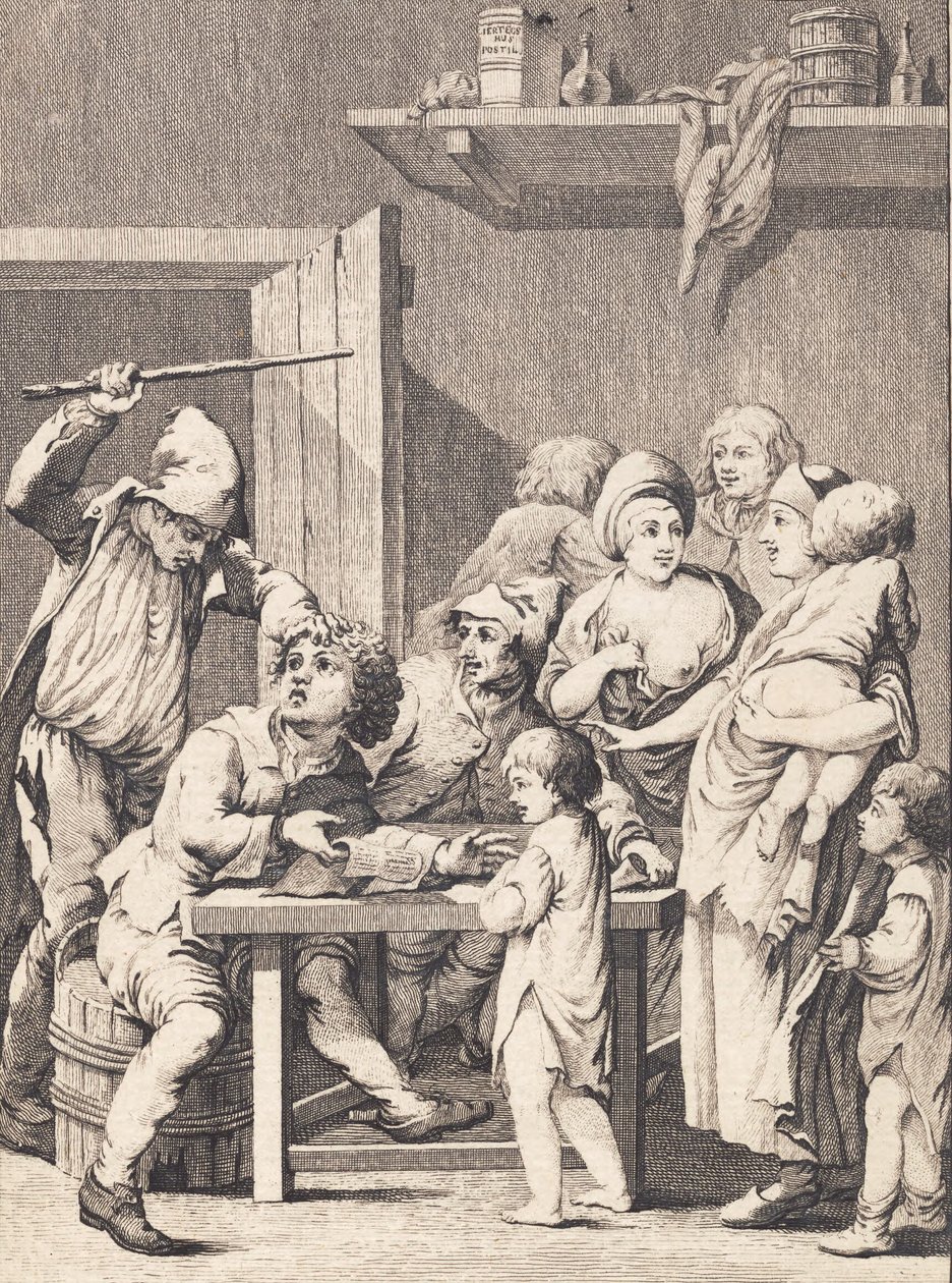 German Jochum Explains the Newspaper to the Women by J.F. Clemens
